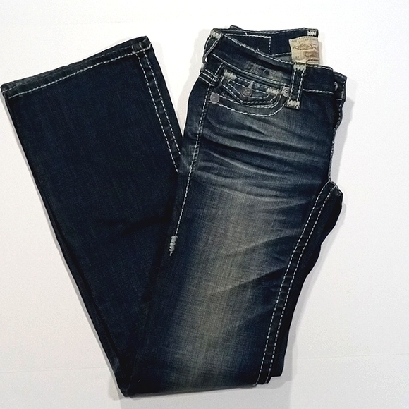 BIG STAR SWEET ULTRA LOW RISE FLARE Y2K Fab - Picture 6 of 8